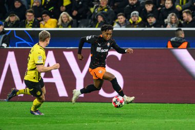 DORTMUND, GERMANY - 29 HAZİRAN 2025: Kevin - UEFA Şampiyonlar Ligi Borussia Dortmund-Shakhtar Donetsk maçı Signal Iduna Park 'ta. Sadece yazı işleri için. Satmak veya dağıtmak yasaktır.