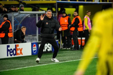 DORTMUND, GERMANY - 29 HAZİRAN, 2025: Teknik Direktör, Marino Pusiç - UEFA Şampiyonlar Ligi Borussia Dortmund-Shakhtar Donetsk maçı Signal Iduna Park 'ta. Sadece yazı işleri için. Satmak veya dağıtmak yasaktır.