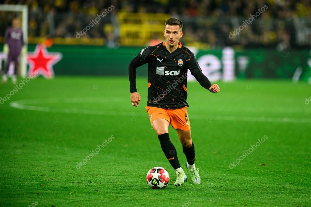 DORTMUND, GERMANY - 29 JANUARY, 2025: Dmytro Kryskiv - The match UEFA Champions League Borussia Dortmund vs. Shakhtar Donetsk at Signal Iduna Park. For editorial use only. Resale or distribution is prohibited.