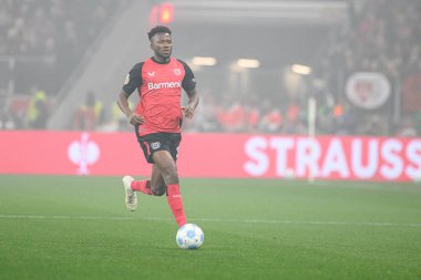 LEVERKUSEN, GERMANY - 5 Şubat 2025: - Bayena 'da Almanya Kupası (DFB Pokal) Bayer 04 Leverkusen 1. FC Koeln' e karşı.