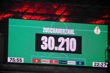LEVERKUSEN, GERMANY - 5 Şubat 2025: - Bayena 'da Almanya Kupası (DFB Pokal) Bayer 04 Leverkusen 1. FC Koeln' e karşı.