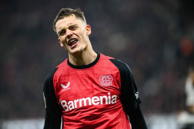 LEVERKUSEN, GERMANY - 5 Şubat 2025: Florian Wirtz - Almanya Kupası (DFB Pokal) Bayer 04 Leverkusen, Bayarena 'da 1.FC Koeln' e karşı.