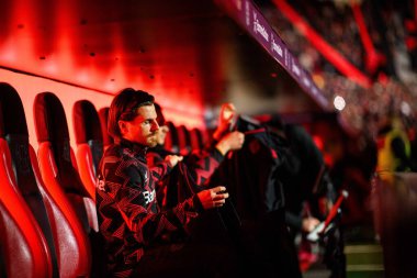 LEVERKUSEN, GERMANY - 15 Şubat 2025: Jonas Hofmann, FC Bayer 04 Leverkusen FC Bayern Muenchen 'e karşı