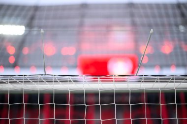 Futbol takımının arka planı. Futbol stadyumu. Da eşleştir