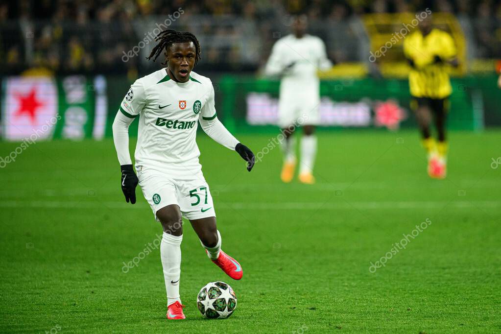DORTMUND, GERMANY - 19 FEBRUARY, 2025: Geovany Quenda - The match UEFA Champions League Borussia Dortmund vs. Sporting Lisboa at Signal Iduna Park.