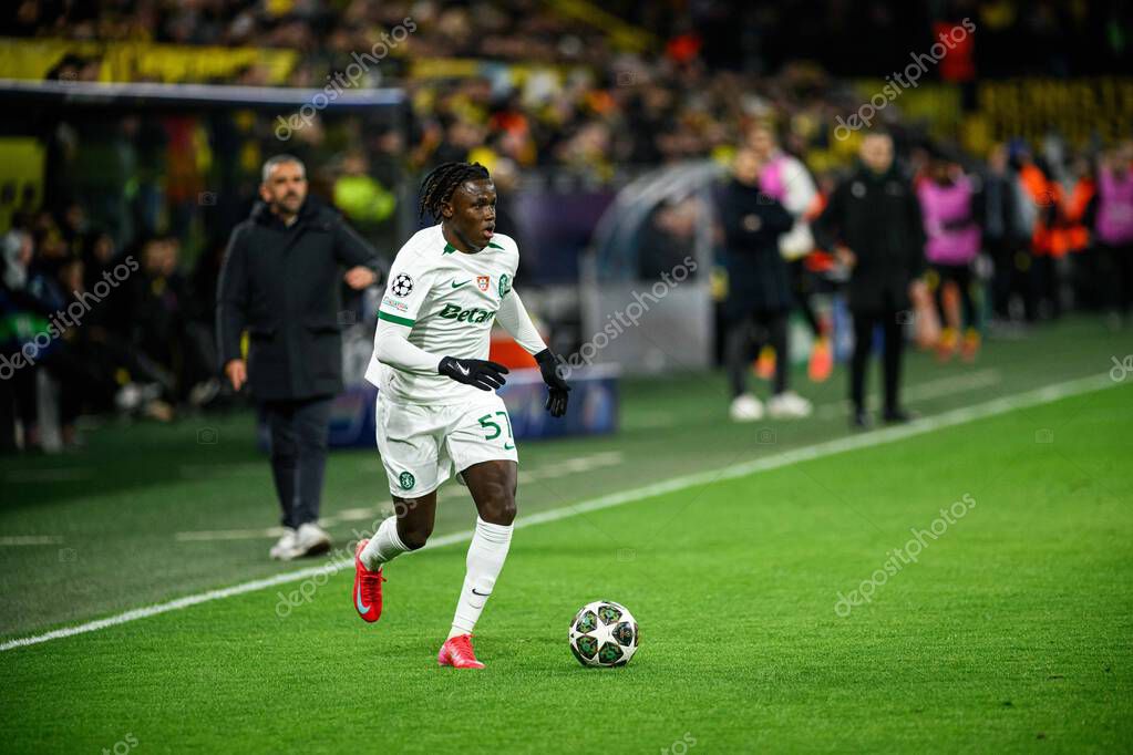 DORTMUND, GERMANY - 19 FEBRUARY, 2025: Geovany Quenda - The match UEFA Champions League Borussia Dortmund vs. Sporting Lisboa at Signal Iduna Park.