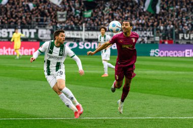 MOENCHENGLADBACH, GERMANY - 22 Şubat 2025: Joe Scally - Bundesliga Borussia Moenchengladbach FC Augsburg 'a karşı Borussia Park' ta oynanan futbol maçı.