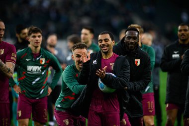 MOENCHENGLADBACH, GERMANY - 22 Şubat 2025: Alexis Claude-Maurice - Bundesliga Borussia Moenchengladbach FC Augsburg 'a karşı Borussia Park' ta oynanan futbol maçı.