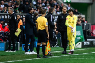 MOENCHENGLADBACH, GERMANY - 22 Şubat 2025: Tobias Sippel - Bundesliga Borussia Moenchengladbach-FC Augsburg maçı Borussia Park 'ta.