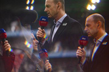 MOENCHENGLADBACH, GERMANY - 22 Şubat 2025: Jess Thorup - Bundesliga Borussia Moenchengladbach FC Augsburg 'a karşı Borussia Park' ta oynanan futbol maçı.