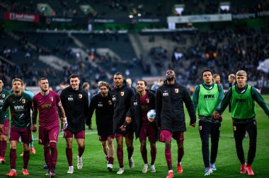 MOENCHENGLADBACH, GERMANY - 22 Şubat 2025: Alexis Claude-Maurice - Bundesliga Borussia Moenchengladbach FC Augsburg 'a karşı Borussia Park' ta oynanan futbol maçı.