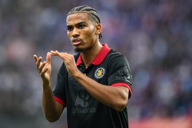 LEVERKUSEN, ALMANY - 5 EKİM, 2024: Amine Adli, Bundesliga, maç 2. Bayer 04 Leverkusen, Bayarena 'da Holstein Kiel' e karşı.