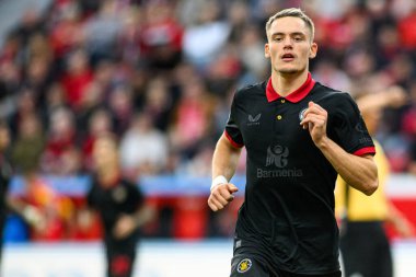 LEVERKUSEN, ALMANY - 5 EKİM, 2024: Florian Wirtz, Bundesliga, maç 2. Bayer 04 Leverkusen, Bayarena 'da Holstein Kiel' e karşı.