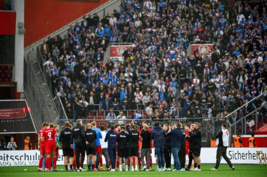 LEVERKUSEN, ALMANY - 5 EKİM, 2024: Bundesliga, maç 2. Bayer 04 Leverkusen, Bayarena 'da Holstein Kiel' e karşı.