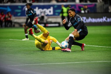 FRANKFURT, GERMANY - 1 Mart 2025: Amine Adli - Bundesliga maçı Eintracht Frankfurt FC Bayer 04 Leverkusen 'e karşı Deutsche Bank Park. 