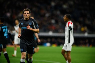 FRANKFURT, GERMANY - 1 Mart 2025: Jonas Hofmann - Bundesliga maçı Eintracht Frankfurt FC Bayer 04 Leverkusen 'e karşı Deutsche Bank Park' ta. 