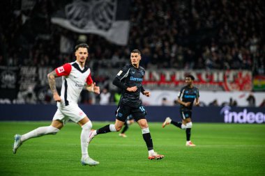 FRANKFURT, GERMANY - 1 Mart 2025: Patrik Schick - Bundesliga maçı Eintracht Frankfurt FC Bayer 04 Leverkusen 'e karşı Deutsche Bank Park. 