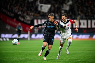 FRANKFRT, GERMANY - 1 Mart 2025: Patrik Schick - Bundesliga maçı Eintracht Frankfurt FC Bayer 04 Leverkusen 'e karşı Deutsche Bank Park. 