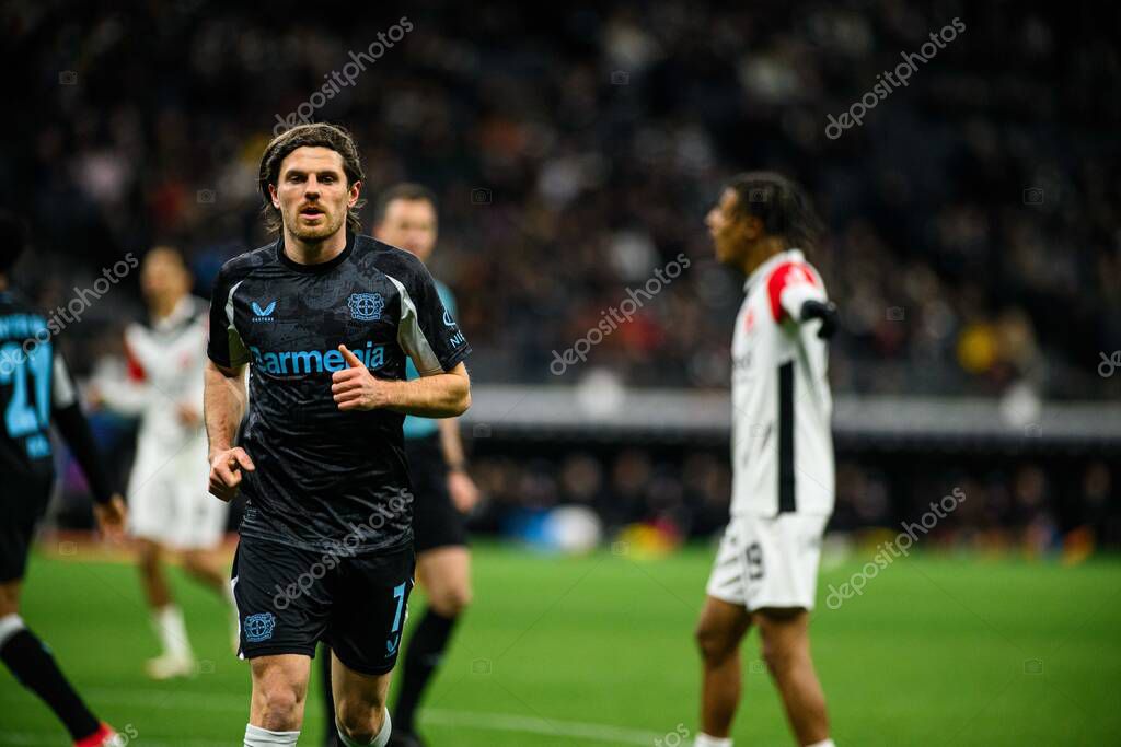 FRANKFURT, GERMANY - 1 MARCH, 2025: Jonas Hofmann - The Bundesliga match Eintracht Frankfurt vs  FC Bayer 04 Leverkusen at Deutsche Bank Park.