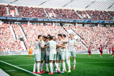 LEVERKUSEN, ALMANY - 8 Mart 2025: Romano Schmid - Bundesliga, maç 25. Bayer Leverkusen, Bayarena 'da Werder Bremen' e karşı.