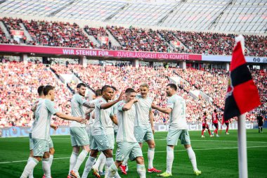 LEVERKUSEN, ALMANY - 8 Mart 2025: Romano Schmid - Bundesliga, maç 25. Bayer Leverkusen, Bayarena 'da Werder Bremen' e karşı.