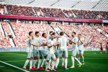 LEVERKUSEN, ALMANY - 8 Mart 2025: Romano Schmid - Bundesliga, maç 25. Bayer Leverkusen, Bayarena 'da Werder Bremen' e karşı.