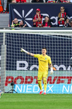 LEVERKUSEN, ALMANY - 8 Mart 2025: Michael Zetterer - Bundesliga, maç 25. Bayer Leverkusen, Bayarena 'da Werder Bremen' e karşı.