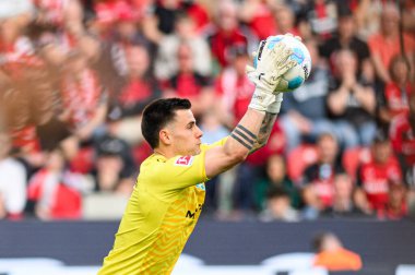 LEVERKUSEN, ALMANY - 8 Mart 2025: Michael Zetterer - Bundesliga, maç 25. Bayer Leverkusen, Bayarena 'da Werder Bremen' e karşı.