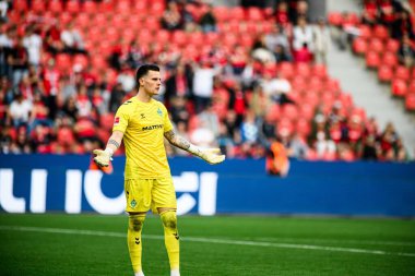 LEVERKUSEN, ALMANY - 8 Mart 2025: Michael Zetterer - Bundesliga, maç 25. Bayer Leverkusen, Bayarena 'da Werder Bremen' e karşı.