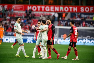 LEVERKUSEN, ALMANY - 8 Mart 2025 Bundesliga, 25. Bayer Leverkusen, Bayarena 'da Werder Bremen' e karşı.