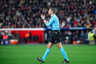 LEVERKUSEN, GERMANY - 11 Mart 2025: Slavko Vinciç - Bayer 04 Leverkusen ile Bayarena 'da FC Bayern Münih arasındaki UEFA Şampiyonlar Ligi maçı.