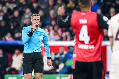 LEVERKUSEN, GERMANY - 11 Mart 2025: Slavko Vinciç - Bayer 04 Leverkusen ile Bayarena 'da FC Bayern Münih arasındaki UEFA Şampiyonlar Ligi maçı.