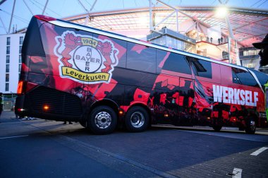 LEVERKUSEN, ALMANY - 28 Mart 2025: Bundesliga, 27. Bayer Leverkusen, Bayarena 'da Bochum' a karşı.