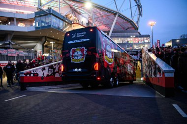 LEVERKUSEN, ALMANY - 28 Mart 2025: Bundesliga, 27. Bayer Leverkusen, Bayarena 'da Bochum' a karşı.