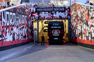 LEVERKUSEN, ALMANY - 28 Mart 2025: Bundesliga, 27. Bayer Leverkusen, Bayarena 'da Bochum' a karşı.