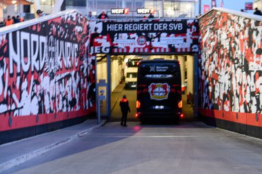 LEVERKUSEN, ALMANY - 28 Mart 2025: Bundesliga, 27. Bayer Leverkusen, Bayarena 'da Bochum' a karşı.