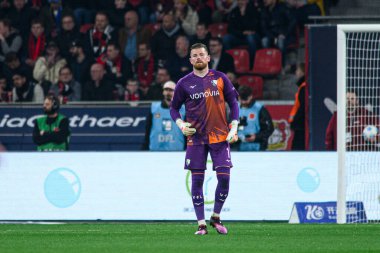 LEVERKUSEN, ALMANY - 28 Mart 2025: Timo Horn - Bundesliga, maç 27. Bayer Leverkusen, Bayarena 'da Bochum' a karşı.