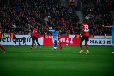 LEVERKUSEN, ALMANY - 28 Mart 2025: Bundesliga, maç 27. Bayer Leverkusen, Bayarena 'da Bochum' a karşı.
