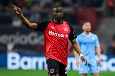 LEVERKUSEN, ALMANY - 28 Mart 2025: Nordi Mukiele - Bundesliga, maç 27. Bayer Leverkusen, Bayarena 'da Bochum' a karşı.