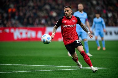 LEVERKUSEN, ALMANY - 28 Mart 2025: Aleix Garcia - Bundesliga, maç 27. Bayer Leverkusen, Bayarena 'da Bochum' a karşı.