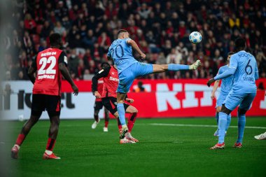 LEVERKUSEN, ALMANY - 28 Mart 2025: Ivan Ordets - Bundesliga, maç 27. Bayer Leverkusen, Bayarena 'da Bochum' a karşı.