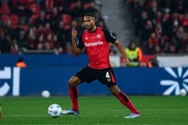 LEVERKUSEN, ALMANY - 28 Mart 2025: Jonathan Tah - Bundesliga, maç 27. Bayer Leverkusen, Bayarena 'da Bochum' a karşı.