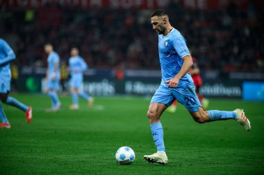 LEVERKUSEN, ALMANY - 28 Mart 2025: Ivan Ordets - Bundesliga, maç 27. Bayer Leverkusen, Bayarena 'da Bochum' a karşı.