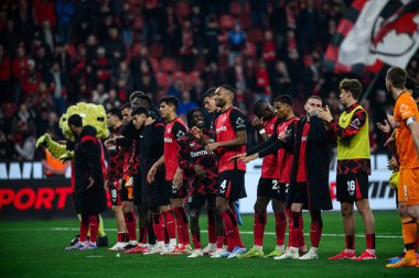 LEVERKUSEN, ALMANY - 28 Mart 2025: Bundesliga, maç 27. Bayer Leverkusen, Bayarena 'da Bochum' a karşı.