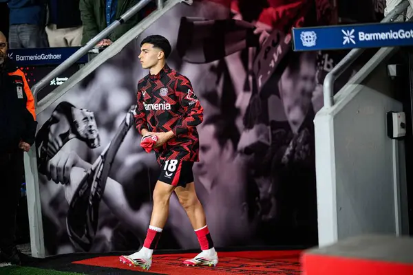 LEVERKUSEN, ALMANY - 28 Mart 2025: Alejo Sarco - Bundesliga, maç 27. Bayer Leverkusen, Bayarena 'da Bochum' a karşı.