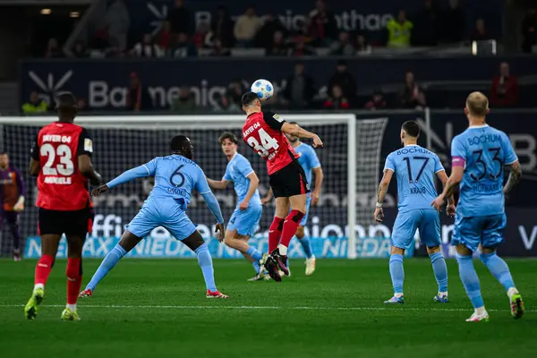 LEVERKUSEN, ALMANY - 28 Mart 2025: Granit Xhaka - Bundesliga, maç 27. Bayer Leverkusen, Bayarena 'da Bochum' a karşı.