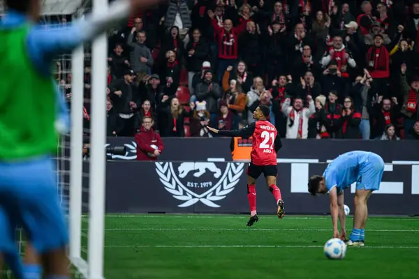 LEVERKUSEN, ALMANY - 28 Mart 2025: Amine Adli - Bundesliga, maç günü 27. Bayer Leverkusen, Bayarena 'da Bochum' a karşı.