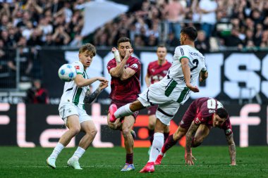 MoENCHENGLADBACH, ALMANY - 29 Mart 2025 - Bundesliga, maç 27. Borussia Moenchengladbach Borussia Park 'ta RB Leipzig' e karşı.