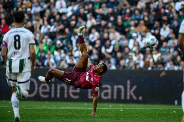 MoENCHENGLADBACH, ALMANY - 29 Mart 2025: Lois Openda - Bundesliga, maç 27. Borussia Moenchengladbach Borussia Park 'ta RB Leipzig' e karşı.