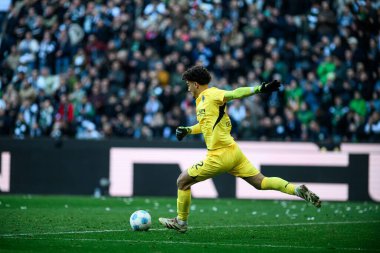 MOENCHENGLADBACH, GERMANY - 29 Mart 2025: Pereira Cardoso - Bundesliga, maç günü 27. Borussia Moenchengladbach Borussia Park 'ta RB Leipzig' e karşı.